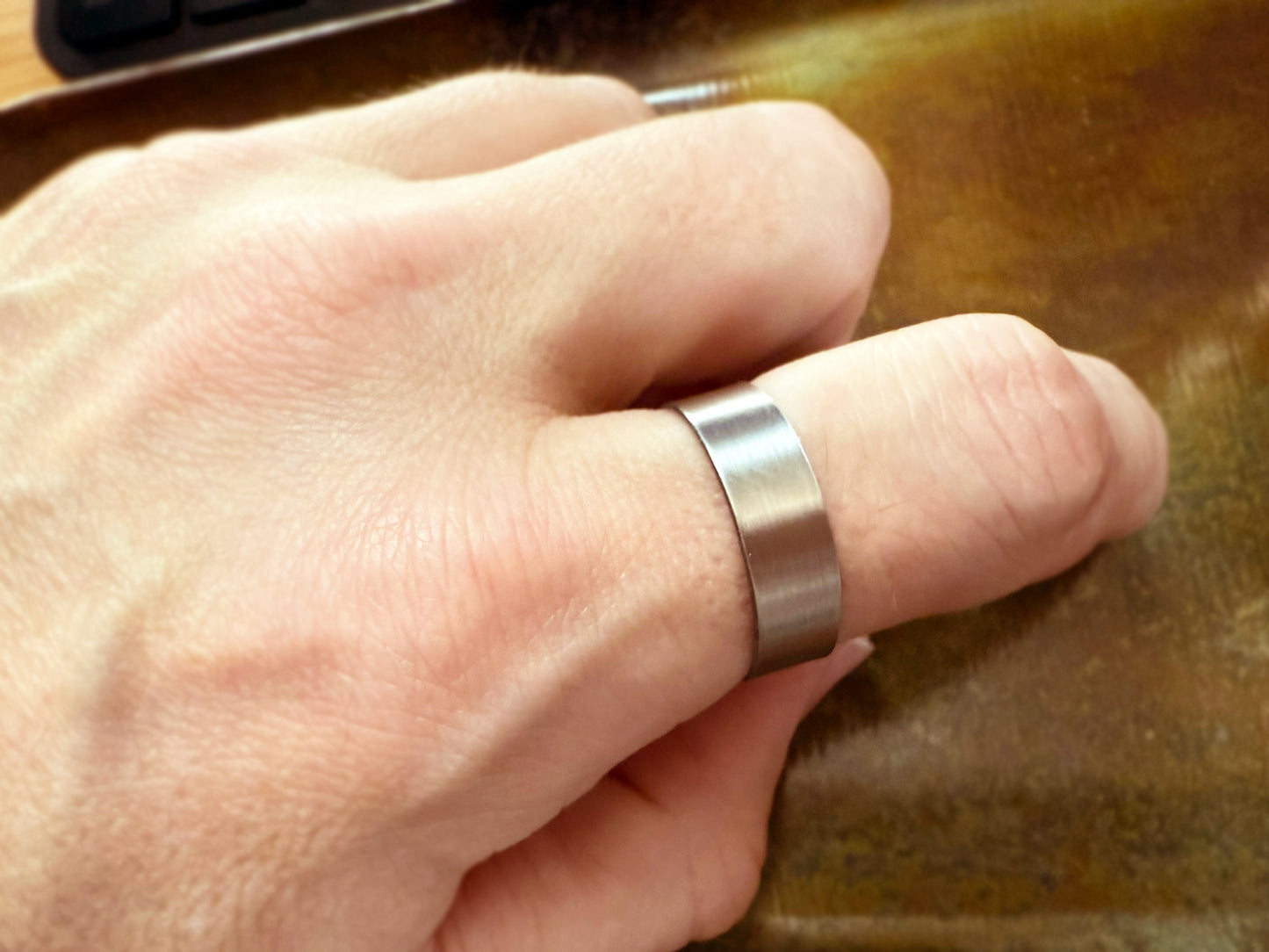 Custom Stainless Steel Ring - Adjustable Band
