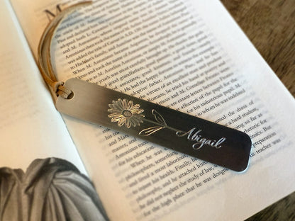 April Birth Month Flower Bookmark