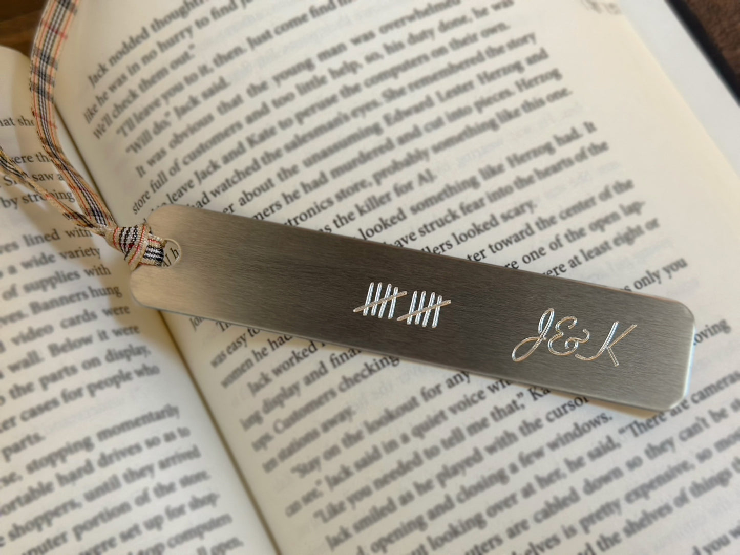 Aluminum Personalized BOOKMARK