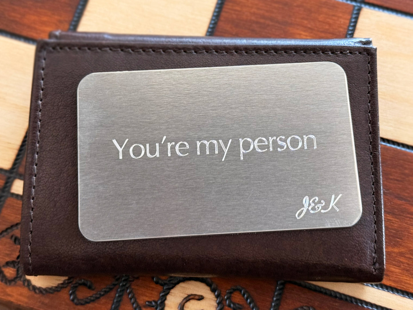 You're My Person – Personalized Aluminum Wallet Card