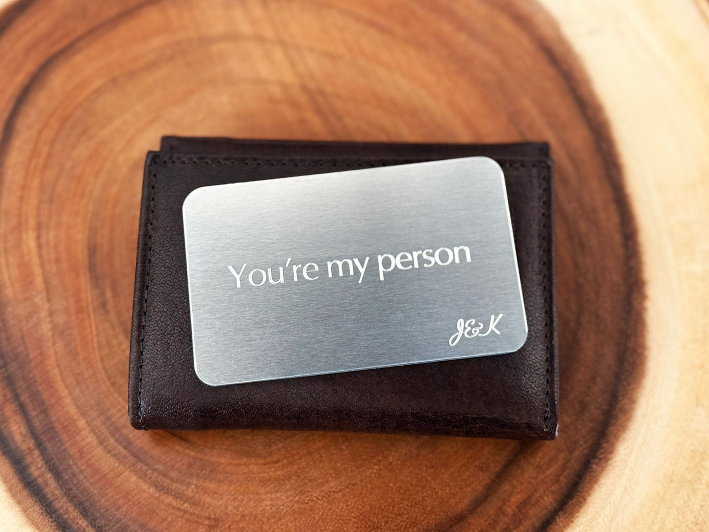 You're My Person – Personalized Aluminum Wallet Card