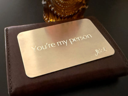 Personalized Stainless Steel Wallet Card — Custom Engraved Both Sides