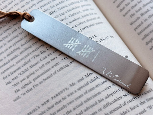 Stainless Steel Personalized Bookmark