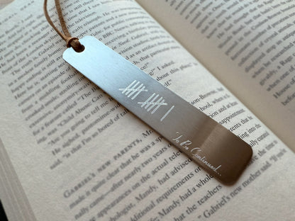 Stainless Steel Personalized Bookmark