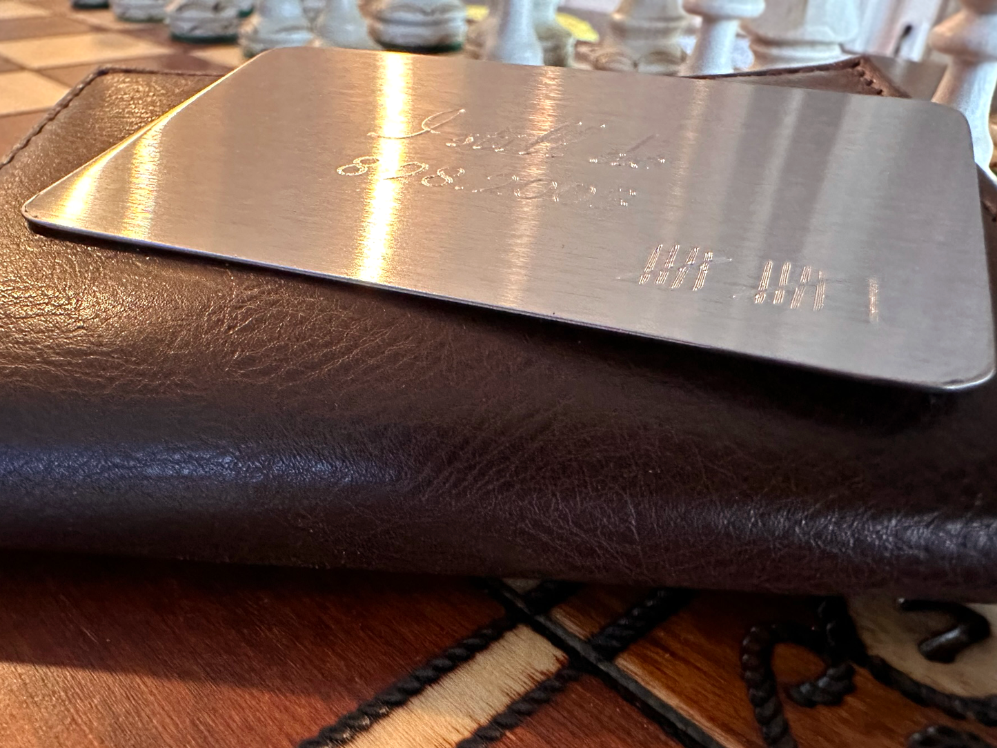 Stainless Steel Wallet Insert