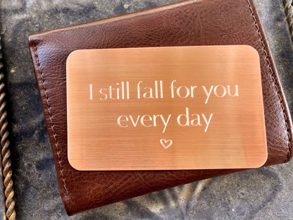 Copper Wallet Insert