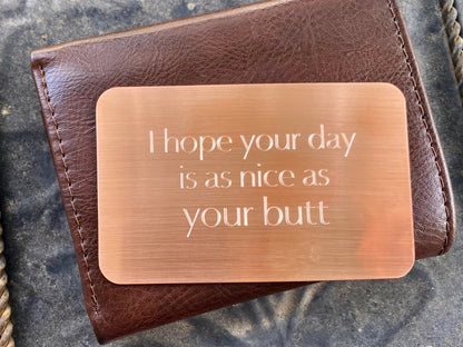 Copper Wallet Insert