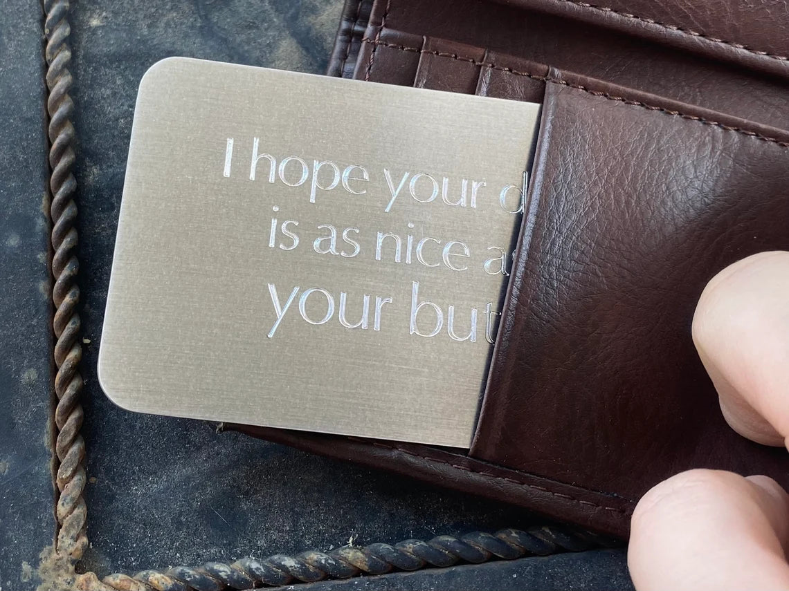Best Engravings Aluminum Wallet Card – Personalized Engraved Keepsake Gift – Best ...