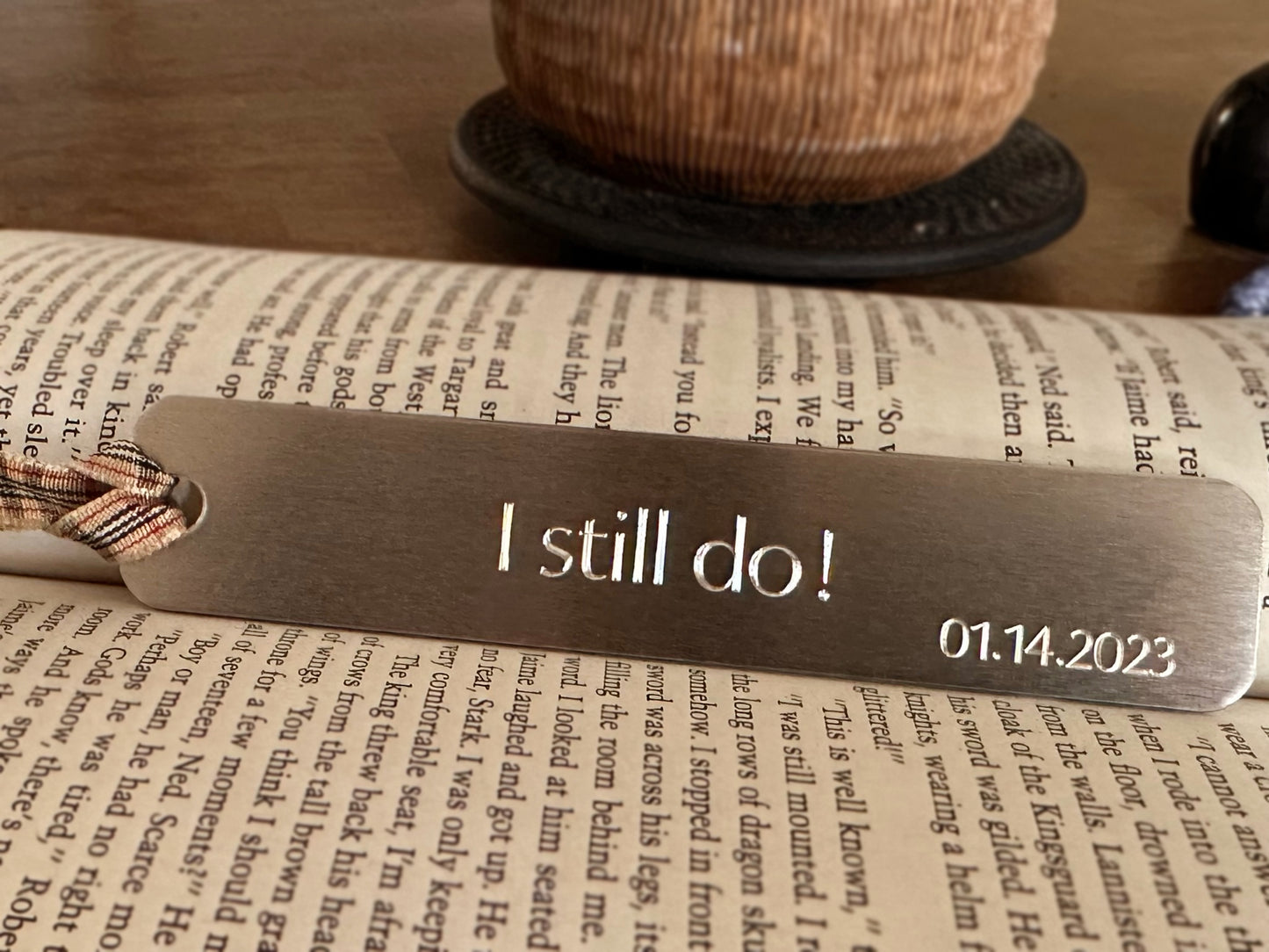 Aluminum Personalized BOOKMARK