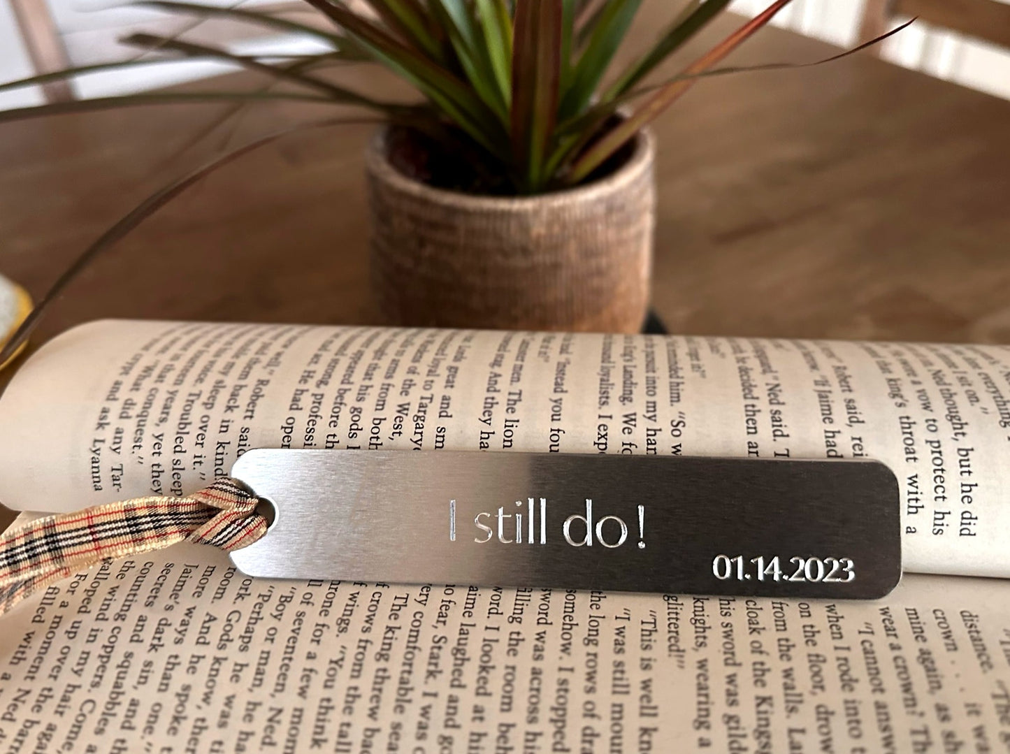 Aluminum Personalized BOOKMARK