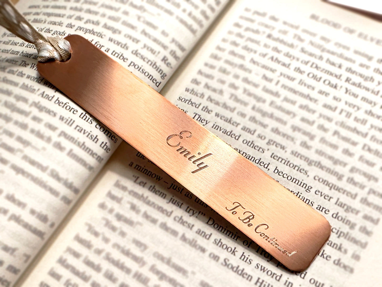 Copper Personalized BOOKMARK